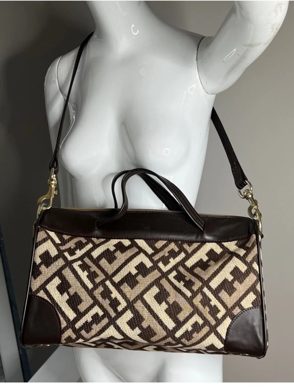Fendi Zucca Boston Bag - Picture 11 of 13